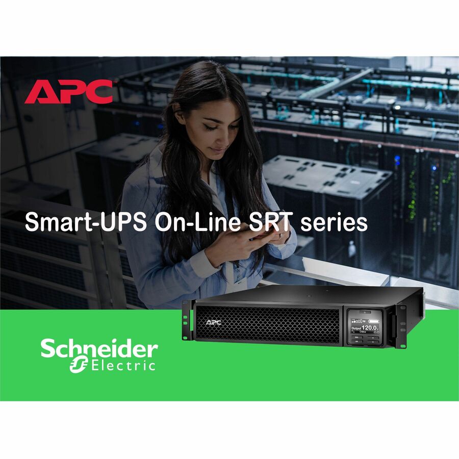 Alternate-Image6 Image for APC Smart-UPS On-Line, 1500VA, Rackmount 2U, 120V, 6x 5-15R NEMA outlets, Network Card, Extended runtime, W/ rail kit