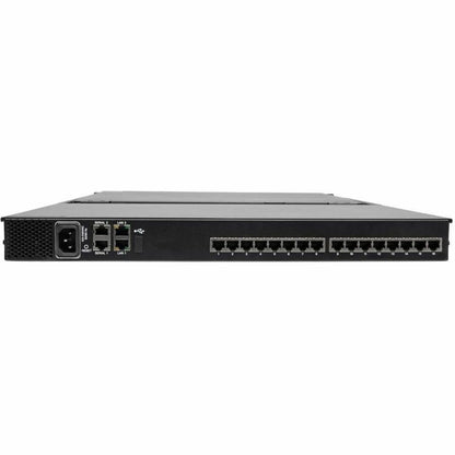 Alternate-Image1 Image for Eaton Tripp Lite Series NetCommander 16-Port Cat5 KVM over IP Switch - 19 in. LCD, 2 Remote + 1 Local User, 1U Rack-Mount, TAA