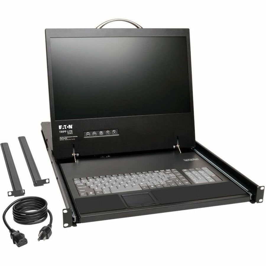 Alternate-Image3 Image for Eaton Tripp Lite Series NetCommander 16-Port Cat5 KVM over IP Switch - 19 in. LCD, 2 Remote + 1 Local User, 1U Rack-Mount, TAA
