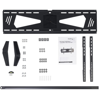 Alternate-Image1 Image for StarTech.com Low Profile TV Mount - Fixed - Anti-Theft - Flat Screen TV Wall Mount for 37" to 75" TVs - VESA Wall Mount