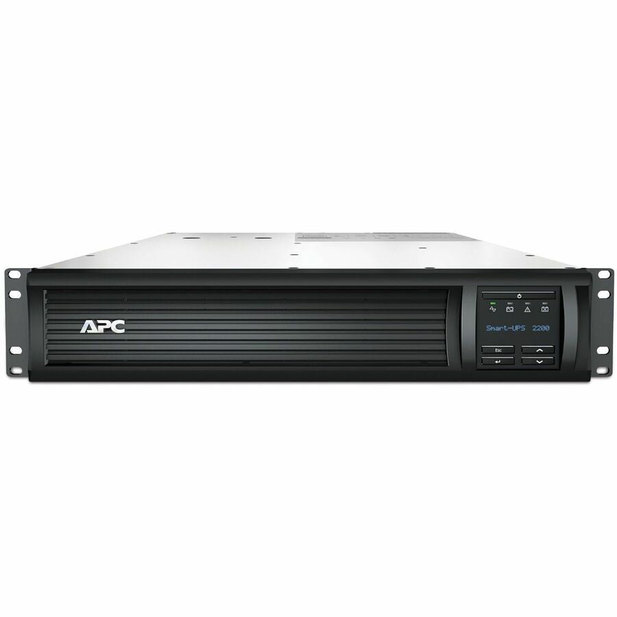 Front Image for APC Smart-UPS, Line Interactive, 2200VA, Rackmount 2U, 120V, 6x NEMA 5-15R+2x NEMA 5-20R outlets, Network Card, AVR, LCD
