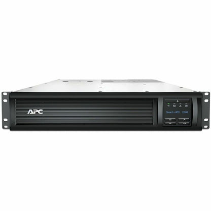 Front Image for APC Smart-UPS, Line Interactive, 2200VA, Rackmount 2U, 120V, 6x NEMA 5-15R+2x NEMA 5-20R outlets, Network Card, AVR, LCD