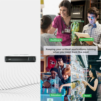 Alternate-Image5 Image for APC Smart-UPS, Line Interactive, 2200VA, Rackmount 2U, 120V, 6x NEMA 5-15R+2x NEMA 5-20R outlets, Network Card, AVR, LCD