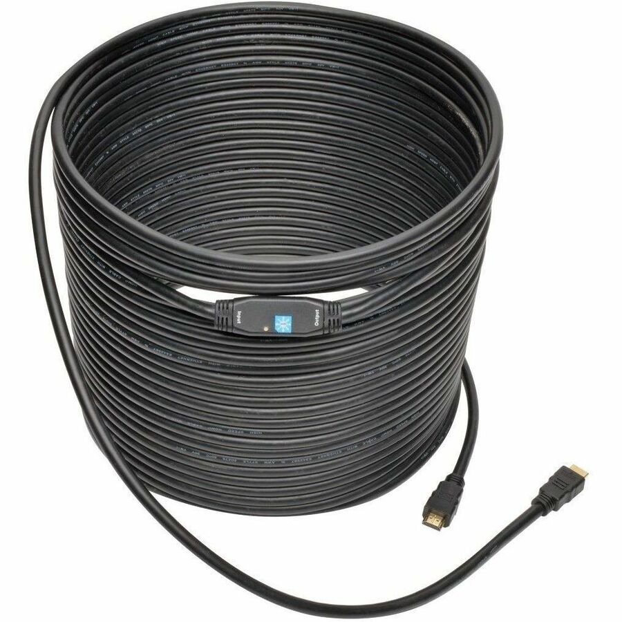 Alternate-Image1 Image for Tripp Lite by Eaton Active High-Speed HDMI Cable with Built-In Signal Booster (M/M) Black 100 ft. (30 m)