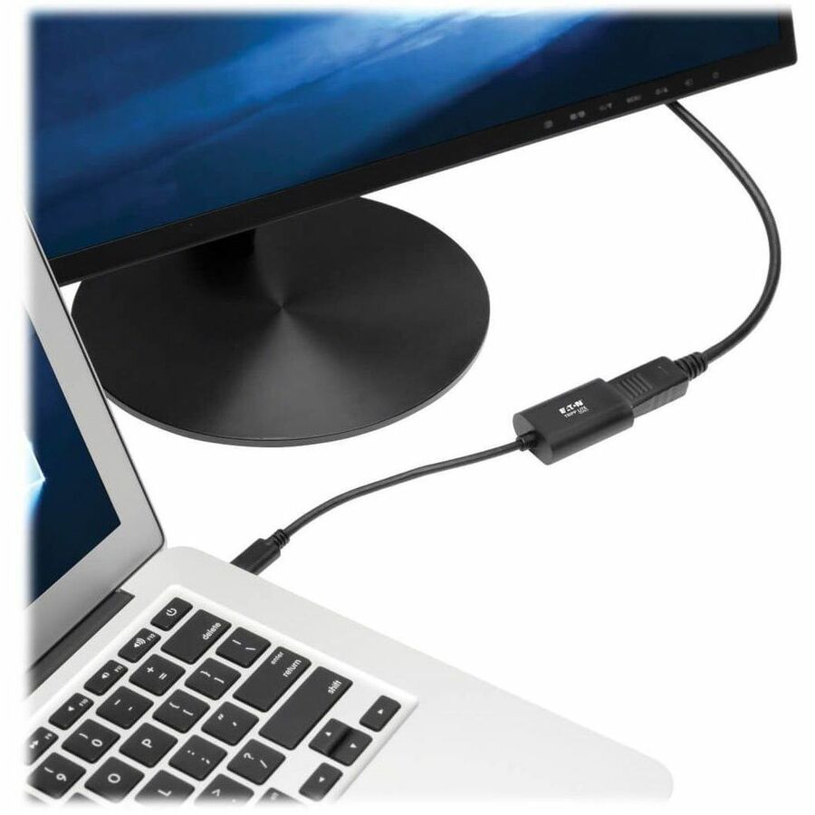 Alternate-Image1 Image for Eaton Tripp Lite Series USB-C to Displayport 4K 60Hz Adapter, Black