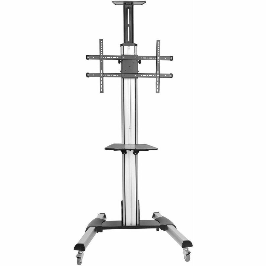 Front Image for StarTech.com TV Cart - For 32" to 75" Displays - AV Cart - Height Adjustable - Lockable Wheels - Flat Screen TV Cart - Media Cart on Wheels