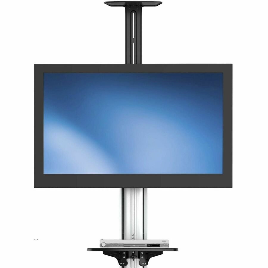 Alternate-Image4 Image for StarTech.com TV Cart - For 32" to 75" Displays - AV Cart - Height Adjustable - Lockable Wheels - Flat Screen TV Cart - Media Cart on Wheels