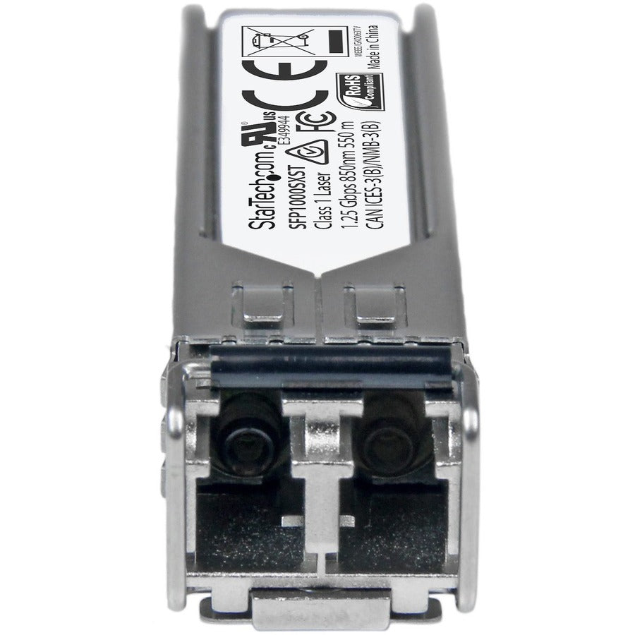 Alternate-Image1 Image for StarTech MSA Uncoded SFP Module - 1000BASE-SX - 1GE Gigabit Ethernet SFP 1GbE Multi Mode Fiber (MMF) Optic Transceiver - 550m DDM