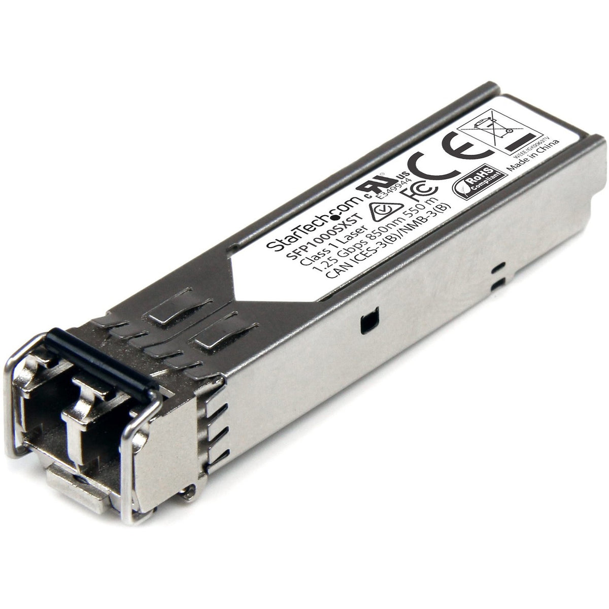 Main Image for StarTech MSA Uncoded SFP Module - 1000BASE-SX - 1GE Gigabit Ethernet SFP 1GbE Multi Mode Fiber (MMF) Optic Transceiver - 550m DDM