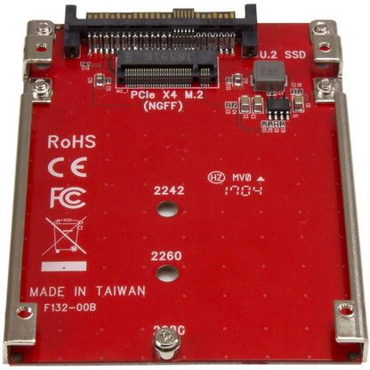 Alternate-Image2 Image for StarTech M.2 to U.2 Adapter, M.2 Drive to U.2 (SFF-8639) Host Adapter for M.2 PCIe NVMe SSDs, M.2 PCIe SSD Adapter, TAA