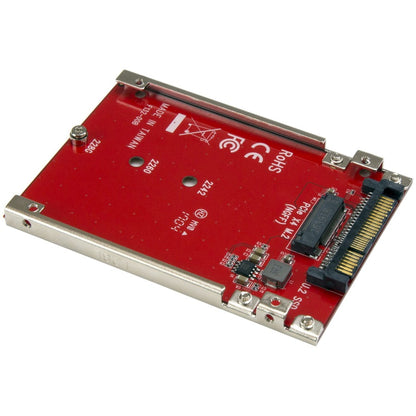 Alternate-Image1 Image for StarTech M.2 to U.2 Adapter, M.2 Drive to U.2 (SFF-8639) Host Adapter for M.2 PCIe NVMe SSDs, M.2 PCIe SSD Adapter, TAA