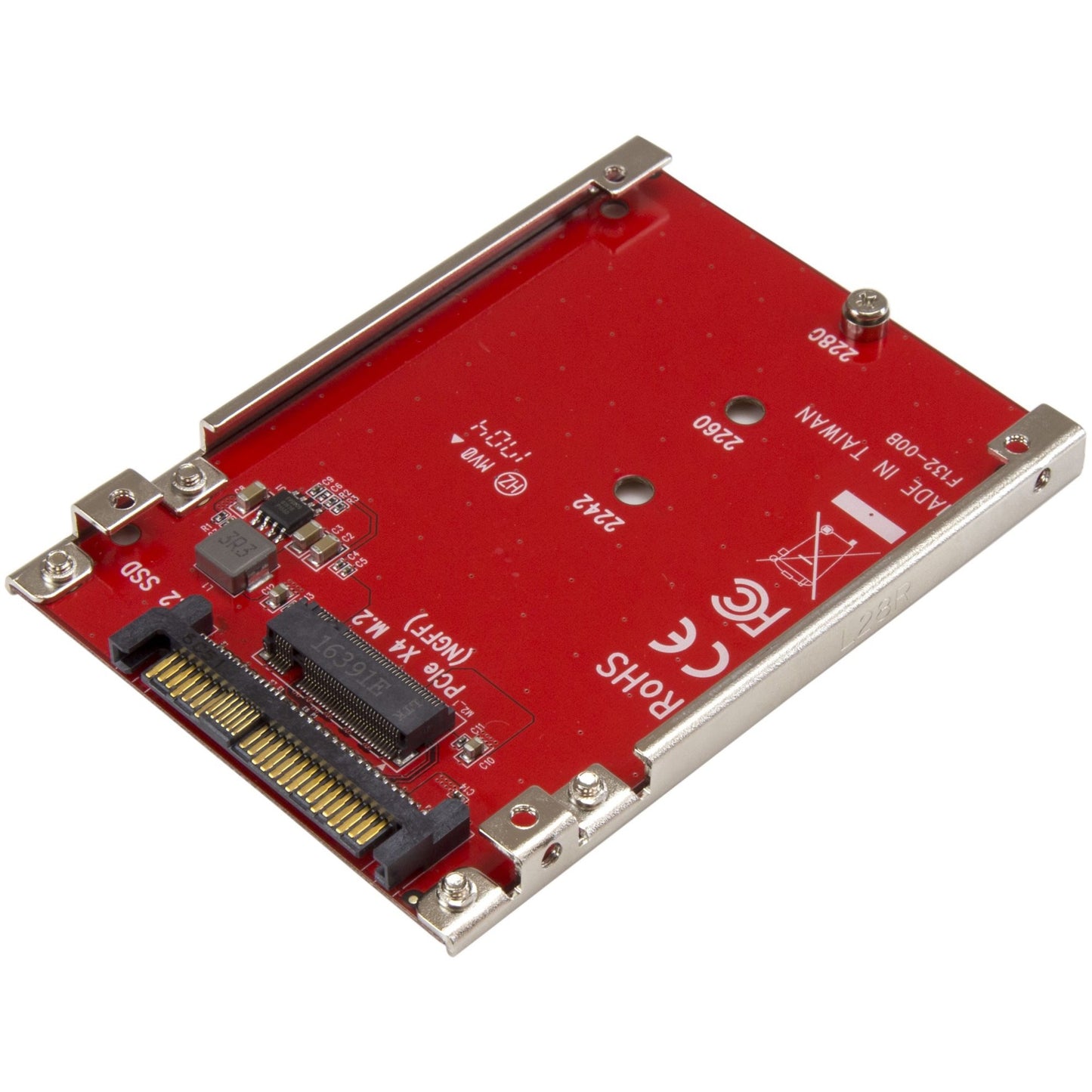 Main Image for StarTech M.2 to U.2 Adapter, M.2 Drive to U.2 (SFF-8639) Host Adapter for M.2 PCIe NVMe SSDs, M.2 PCIe SSD Adapter, TAA