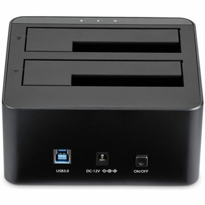 Alternate-Image3 Image for StarTech.com Dual-Bay USB 3.0 to SATA Hard Drive Docking Station, 2.5/3.5" SATA I/II/III, SSD/HDD Dock, USB Hard Drive Bays, Top-Loading