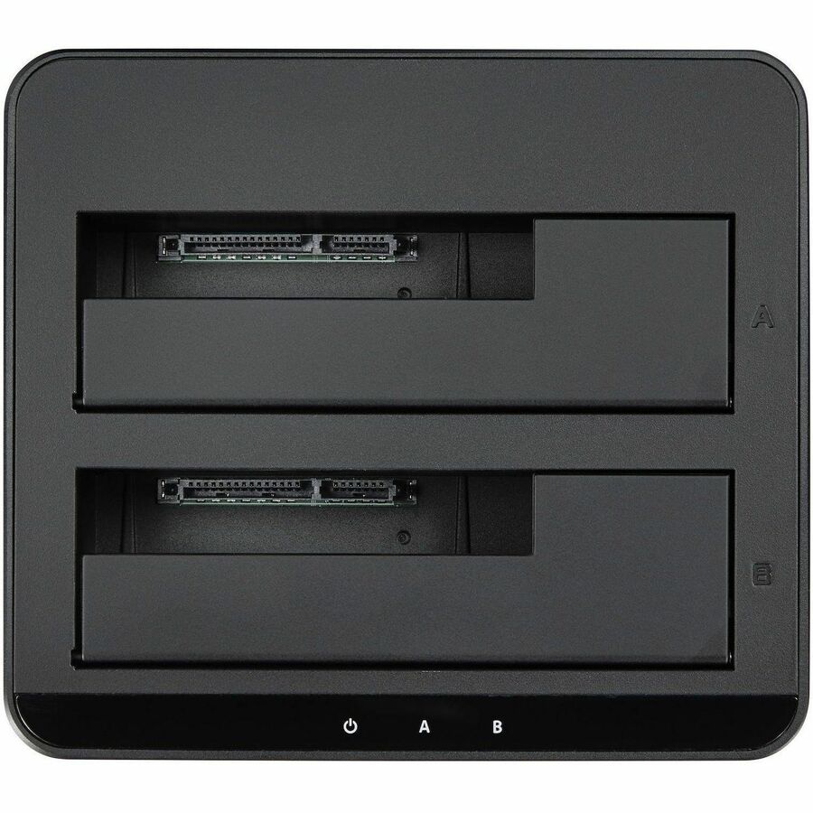 Alternate-Image4 Image for StarTech.com Dual-Bay USB 3.0 to SATA Hard Drive Docking Station, 2.5/3.5" SATA I/II/III, SSD/HDD Dock, USB Hard Drive Bays, Top-Loading