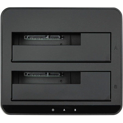 Alternate-Image4 Image for StarTech.com Dual-Bay USB 3.0 to SATA Hard Drive Docking Station, 2.5/3.5" SATA I/II/III, SSD/HDD Dock, USB Hard Drive Bays, Top-Loading