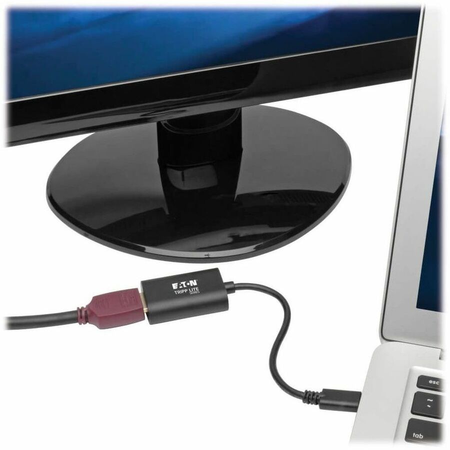 Alternate-Image1 Image for Eaton Tripp Lite Series USB-C to HDMI Adapter (M/F) - 4K 60 Hz, HDCP 2.2, Black