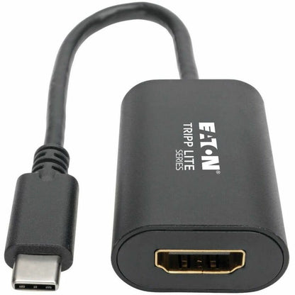 Alternate-Image2 Image for Eaton Tripp Lite Series USB-C to HDMI Adapter (M/F) - 4K 60 Hz, HDCP 2.2, Black
