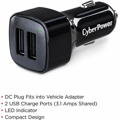 Alternate-Image1 Image for CyberPower TR22U3A USB Charger with 2 Type A Ports