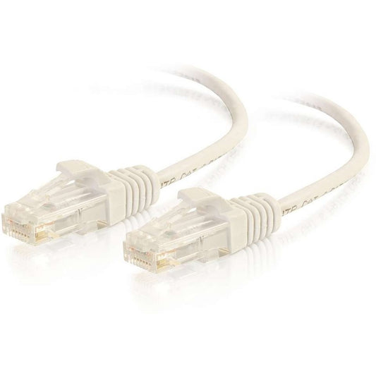 Main Image for C2G 3ft Cat6 Snagless Unshielded (UTP) Slim Ethernet Cable - Cat6 Network Patch Cable - PoE - White