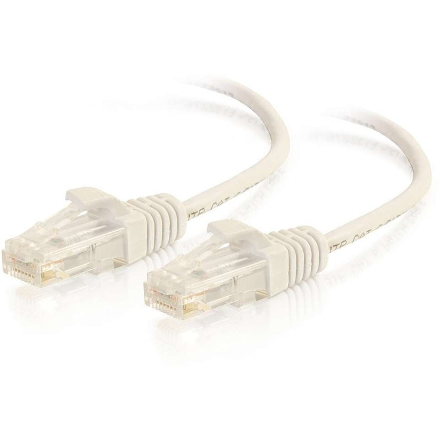 Main Image for C2G 10ft Cat6 Snagless Unshielded (UTP) Slim Ethernet Cable - Cat6 Network Patch Cable - PoE - White