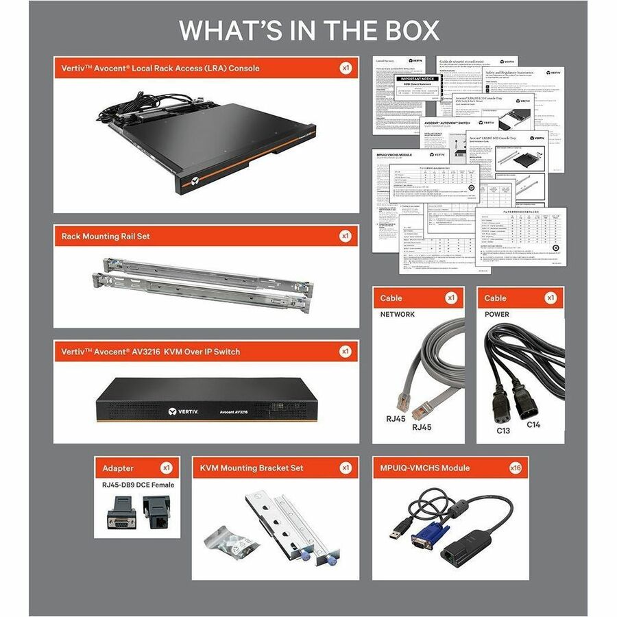 Alternate-Image4 Image for Vertiv Avocent LRA Rack Console 18.5" LCD Widescreen,8-Port, Keyboard with Touchpad