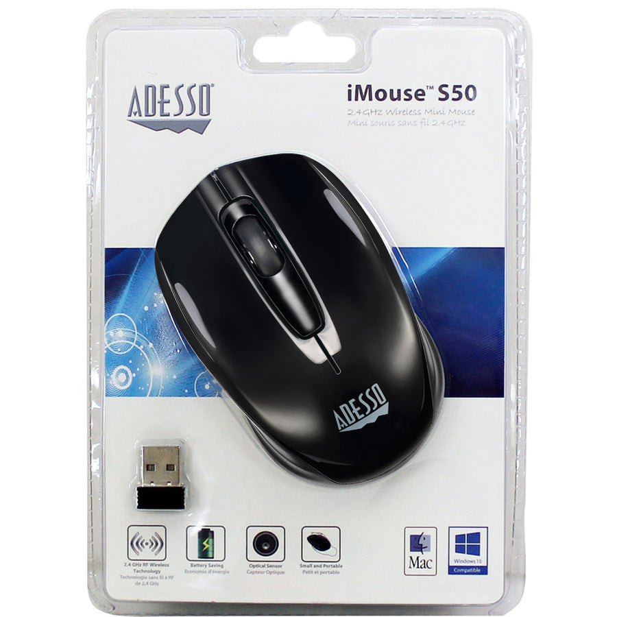 Alternate-Image7 Image for Adesso iMouse S50 - 2.4GHz Wireless Mini Mouse