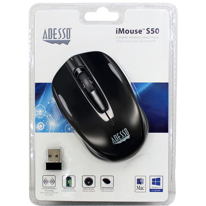 Alternate-Image7 Image for Adesso iMouse S50 - 2.4GHz Wireless Mini Mouse