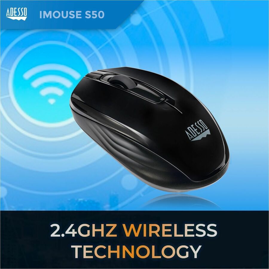 Alternate-Image1 Image for Adesso iMouse S50 - 2.4GHz Wireless Mini Mouse
