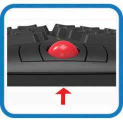 Alternate-Image4 Image for Adesso Tru-Form Media 3150 - 2.4 GHz Wireless Ergo Trackball Keyboard