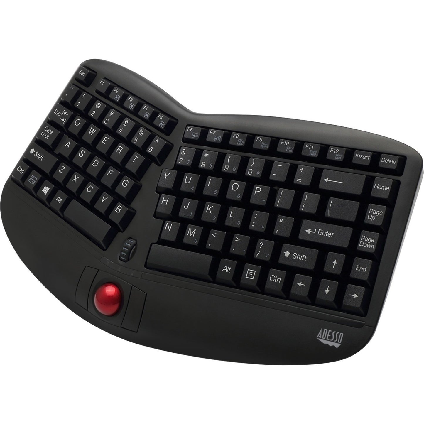 Main Image for Adesso Tru-Form Media 3150 - 2.4 GHz Wireless Ergo Trackball Keyboard