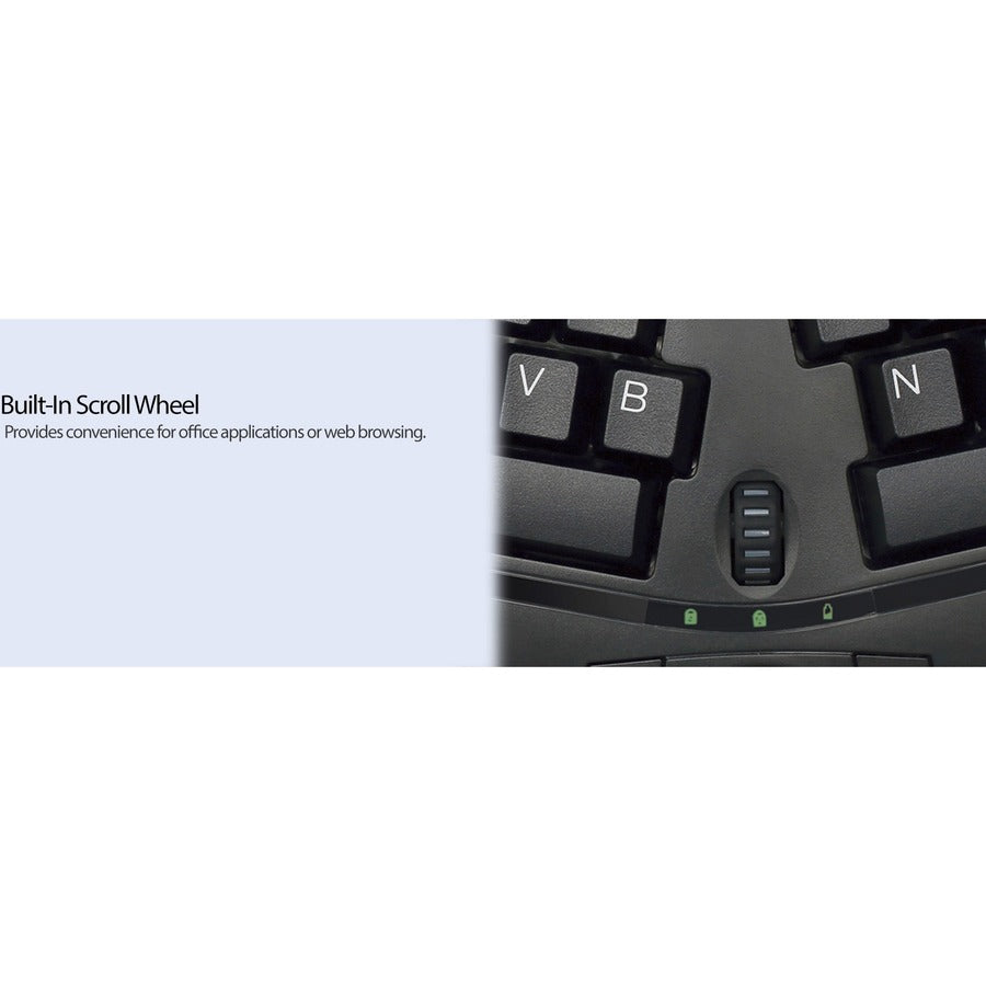 Alternate-Image10 Image for Adesso Tru-Form Media 3150 - 2.4 GHz Wireless Ergo Trackball Keyboard