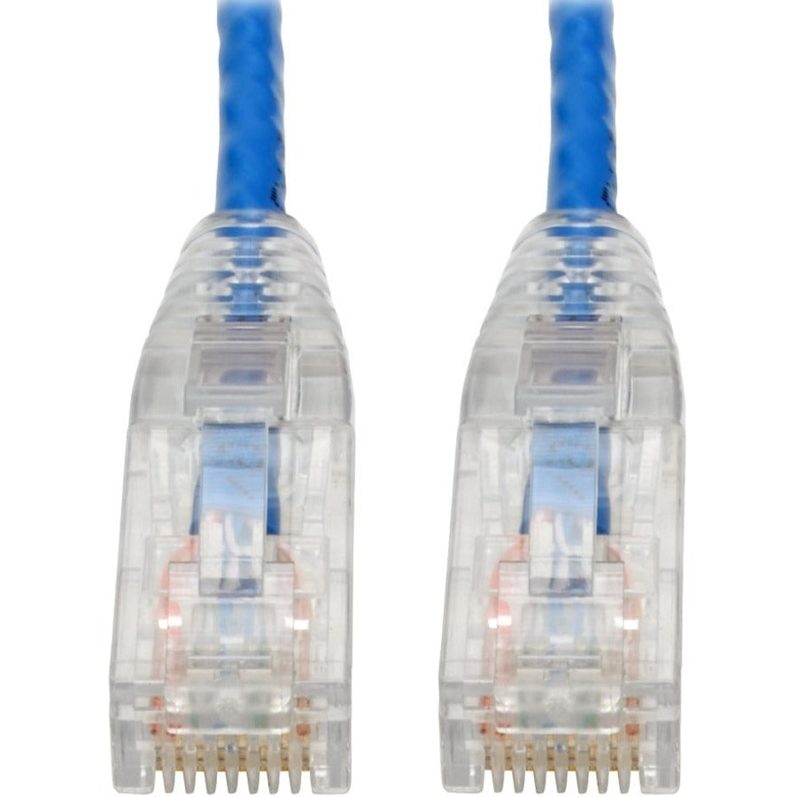 Main Image for Eaton Tripp Lite Series Cat6 Gigabit Snagless Slim UTP Ethernet Cable (RJ45 M/M), PoE, Blue, 6-in. (15.24 cm)