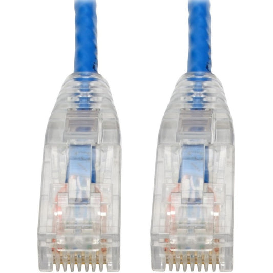 Main Image for Eaton Tripp Lite Series Cat6 Gigabit Snagless Slim UTP Ethernet Cable (RJ45 M/M), PoE, Blue, 6-in. (15.24 cm)