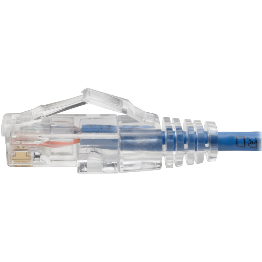 Alternate-Image4 Image for Eaton Tripp Lite Series Cat6 Gigabit Snagless Slim UTP Ethernet Cable (RJ45 M/M), PoE, Blue, 6-in. (15.24 cm)