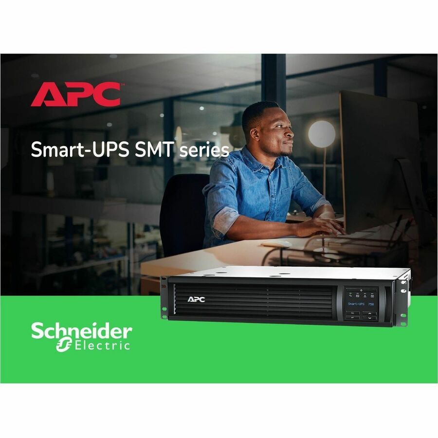 Alternate-Image5 Image for APC Smart-UPS, Line Interactive, 750VA, Rackmount 2U, 120V, 6x NEMA 5-15R outlets, SmartConnect Port+SmartSlot, AVR, LCD