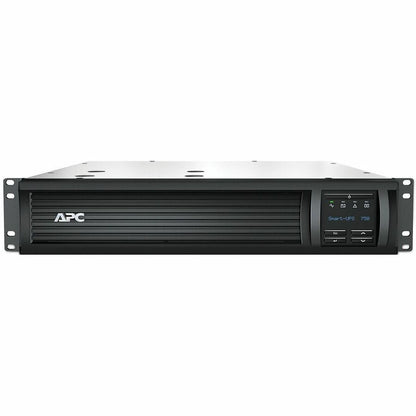 Front Image for APC Smart-UPS, Line Interactive, 750VA, Rackmount 2U, 120V, 6x NEMA 5-15R outlets, SmartConnect Port+SmartSlot, AVR, LCD