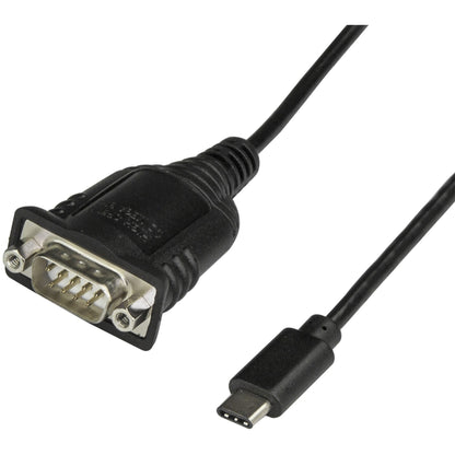 Main Image for StarTech USB C to Serial Adapter Cable 16" (40cm) - USB Type-C to Serial RS232 (DB9) Cable Converter - Male/Male - Windows/Mac/Linux