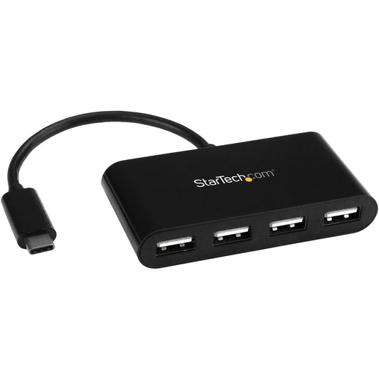 Main Image for StarTech.com 4 Port USB C Hub - Mini Hub - USB-C to 4x USB-A - USB 2.0 Hub - USB Type C Hub - USB C to USB Hub - USB C Port Expander