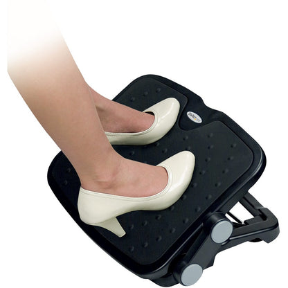 Alternate-Image1 Image for StarTech.com Adjustable Under Desk Foot Rest - Ergonomic Footrest - Large 18x14in - Office Footrest Stool w/ Adjustable Height, Angle
