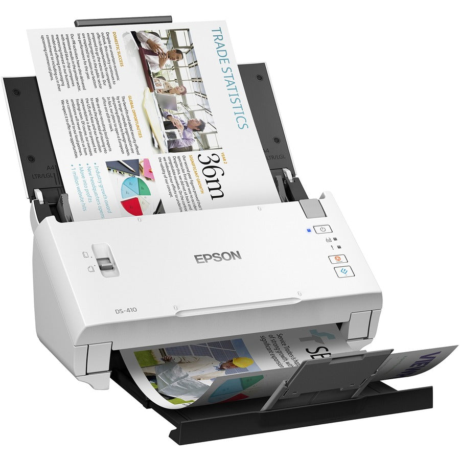Right Image for Epson DS-410 Sheetfed Scanner - 600 dpi Optical
