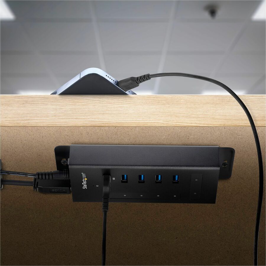 Alternate-Image5 Image for StarTech.com 7 Port USB C Hub - 2x USB-C & 5x USB-A - Mountable Metal USB 3.0 Type-C Hub - 5Gbps USB 3.2 Gen 1 - Self Powered - BC 1.2