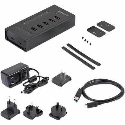 Alternate-Image6 Image for StarTech.com 7 Port USB C Hub - 2x USB-C & 5x USB-A - Mountable Metal USB 3.0 Type-C Hub - 5Gbps USB 3.2 Gen 1 - Self Powered - BC 1.2