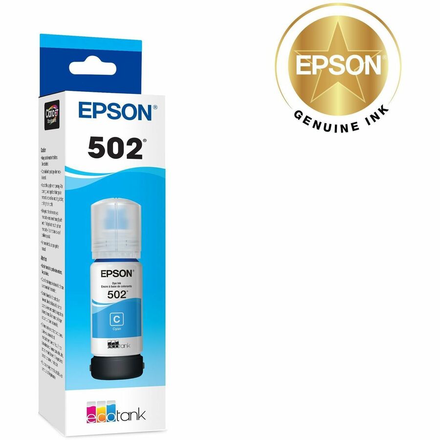 Alternate-Image1 Image for Epson T502, Cyan Ink Bottle
