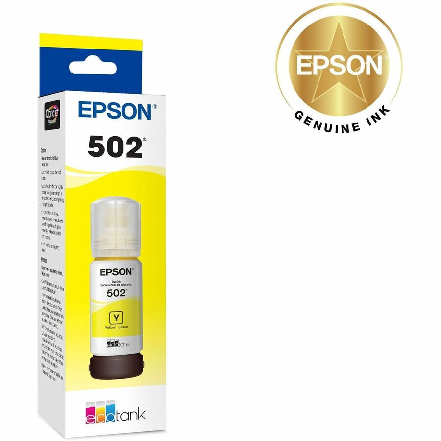Alternate-Image1 Image for Epson T502, Yellow Ink Bottle