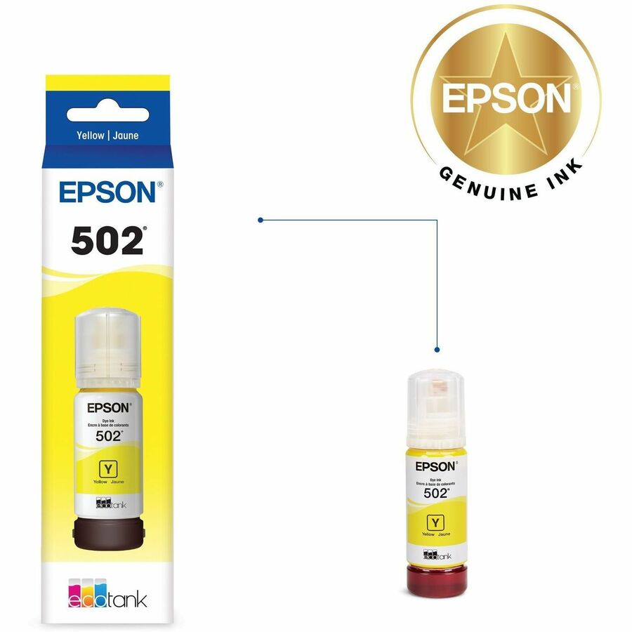 Alternate-Image2 Image for Epson T502, Yellow Ink Bottle