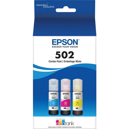 Alternate-Image1 Image for Epson T502, Multi-Color Ink Cartridges, C/M/Y 3-Pack