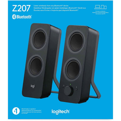 Alternate-Image5 Image for Logitech Z207 Bluetooth Speaker System - 5 W RMS - Black