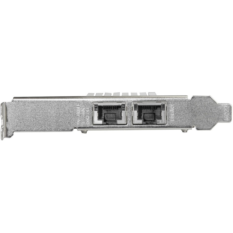 Alternate-Image1 Image for StarTech.com Dual Port 10G PCIe Network Adapter Card - Intel-X550AT 10GBASE-T PCI Express 10GbE Multi Gigabit Ethernet 5 Speed NIC 2port