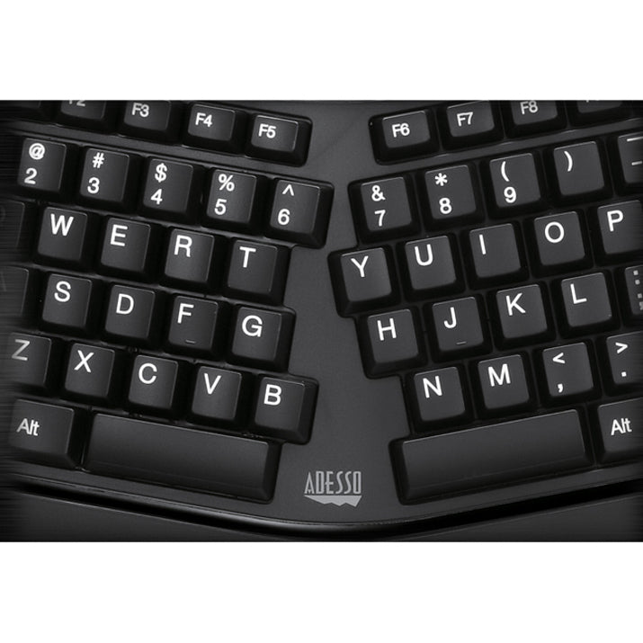 Alternate-Image4 Image for Adesso 2.4GHz Wireless Ergonomic Touchpad Keyboard