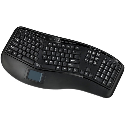Left Image for Adesso 2.4GHz Wireless Ergonomic Touchpad Keyboard